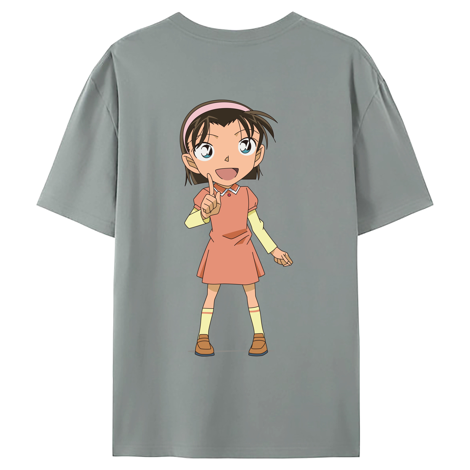 （画像用） 名探偵コナン 吉田 歩美 よしだ あゆみ Detective Conan my Yeager 綿100％ メンズ半袖Tシャツ（バックプリント） 通気性